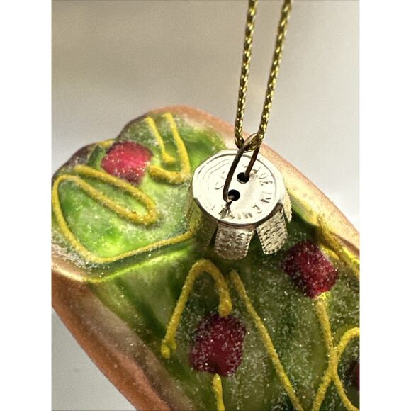 Taco Glass Ornament 4 Inch - Picture 2 of 2